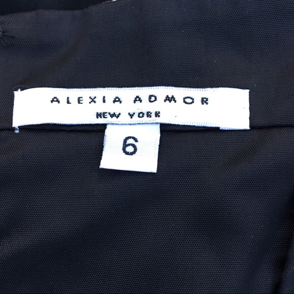 Alexia Admor spaghetti strap black w/velvet floral - Picture 8 of 9